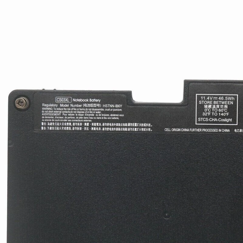 Hp Elitebook 745 G3, 755 G3, 840 G3, 850 G3, HP ZBOOK 15U-G3, CS03XL, HSTNN-I41C Laptop Battery, 11.4V 3820mAh/46Wh OEM