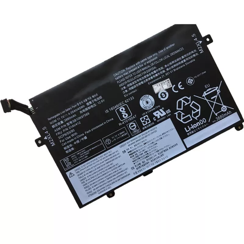 Lenovo ThinkPad E470, E475, 01AV412, SB10K97569 Laptop Battery, 11.1V 3880mAh/45Wh
