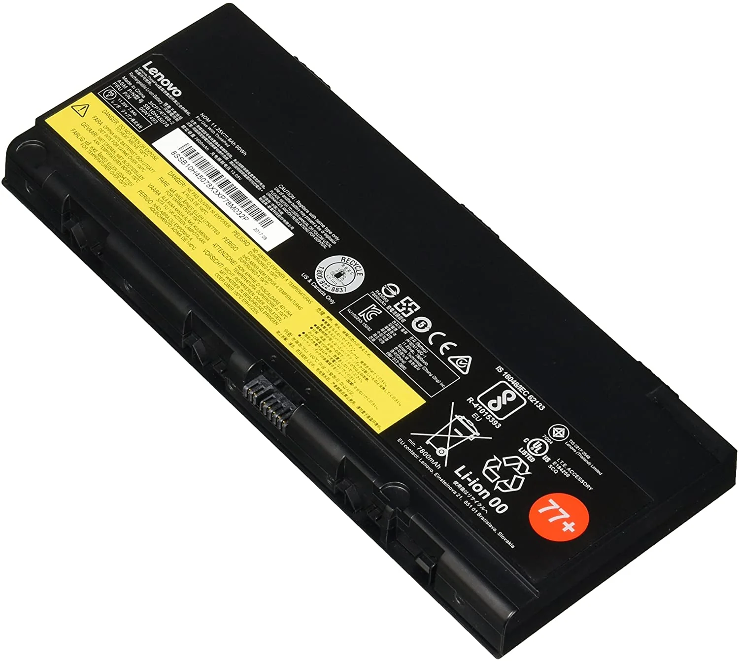 Lenovo ThinkPad P50, P51, P52, 00NY492, SB10H45077, 00NY493, SB10H45078 Laptop Battery, 11.4V 7600mAh/87Wh
