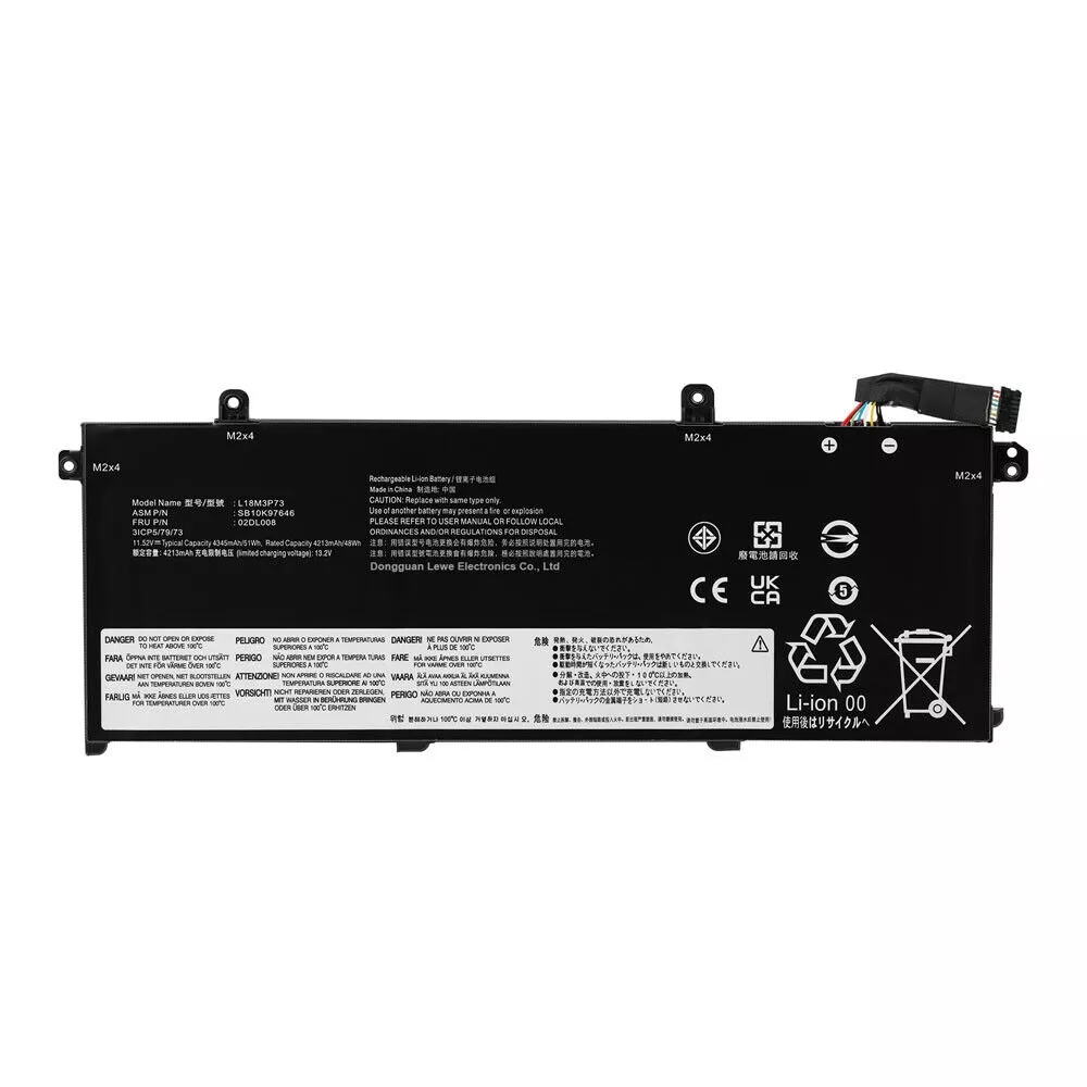 LENOVO ThinkPad T490 T495 T14 P43S P14S , L18M3P73 L18L3P73 L18M3P74, L18M4P74, 11.52V 4345mAh 51Wh Laptop Battery
