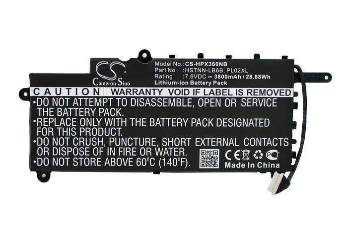 PL02XL INTERNAL BATTERY