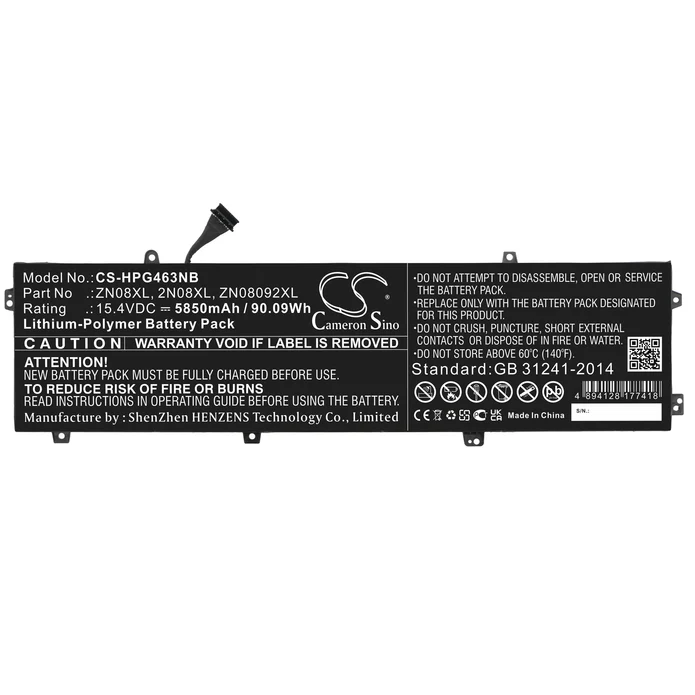 ZN08XL INTERNAL BATTERY