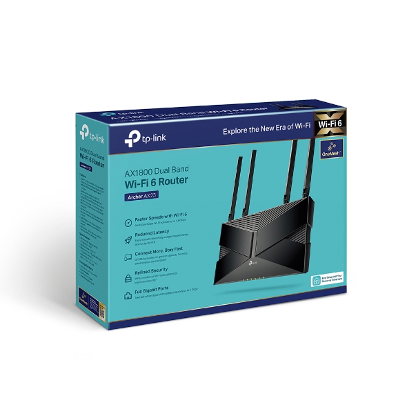 TP-LINKArcher AX23 AX1800 Dual-Band Wi-Fi 6 Router