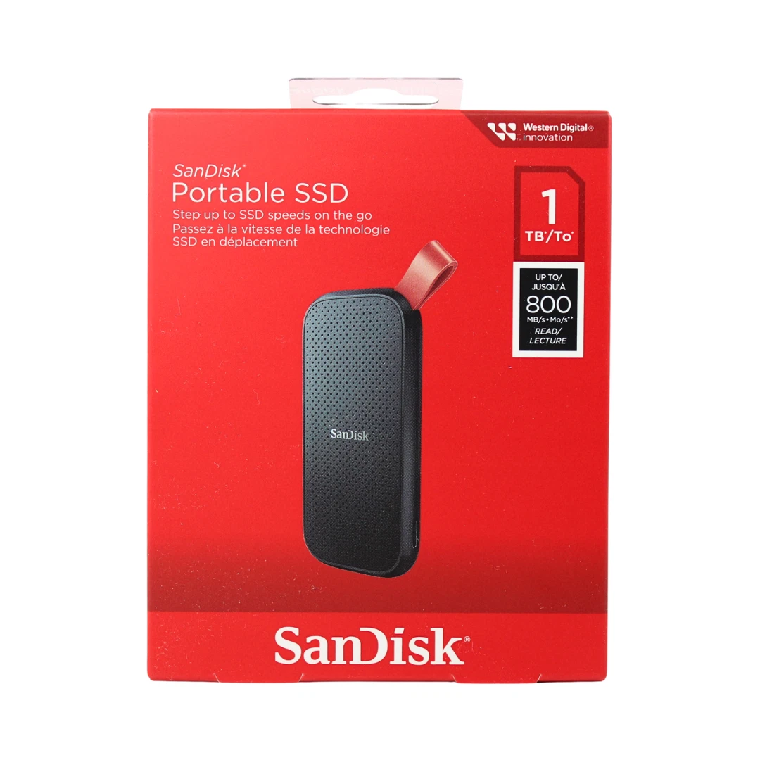 SanDisk Portable SSD 1TB USB-C, USB 3.2, Gen 2 800MB/s