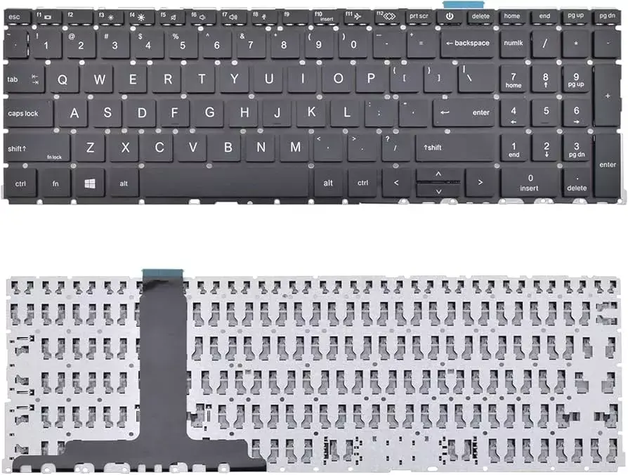 HP ProBook 450 G8, 450 G9, 455 G8, 650 G8, 655 G8 Keyboard Black