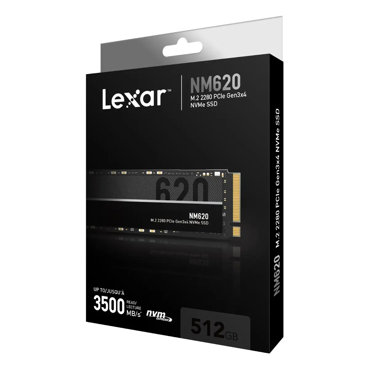 Lexar SSD NM620 512GB m.2 Solid State Drive Disk NVME PCIe3 LNM620X512G-RNNNG