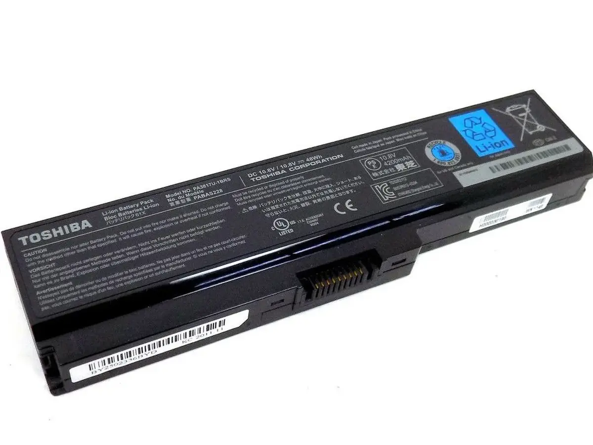 Toshiba M800, L510, PA3817U, PA3818U, PA3819U, PABAS227, PABAS228, Hi-Cap Laptop Battery, 10.8V 6600mAh/71Wh