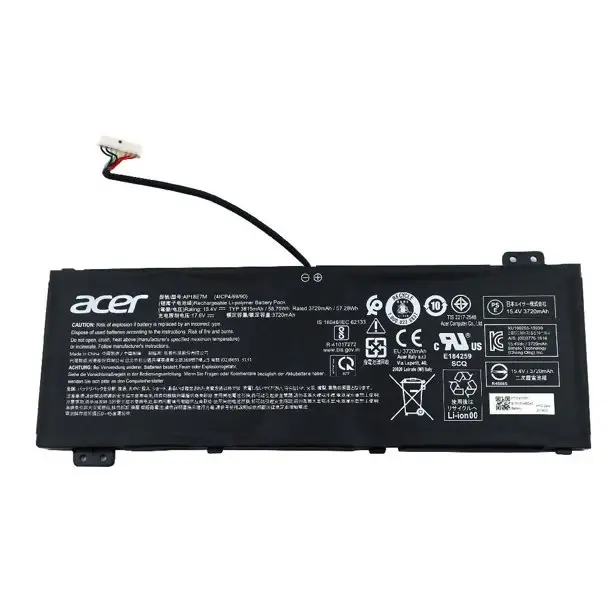 Acer AP18E7M Genuine Acer Nitro 5 7 Series KT.00407.007 AN515-54-51M5-US Nitro 7 Predator PH315-52 15.4V 58.75WH 3815MAH Battery