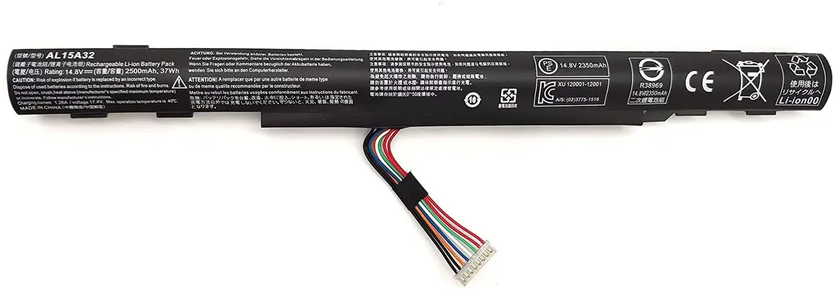 Acer Aspire E5-573G, E5-722, E5-773, AL15A32 Laptop Battery, 14.8V 2500mAh/37Wh