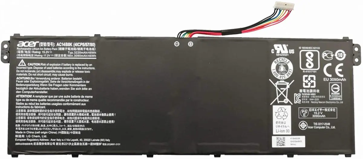 Acer Aspire ES15, ES1-512 (MS2394) 5 A515-51, A515-51G, Swift SF314-52, Nitro 5 AN515-42 Series, AC14B8K,AC14B3K, AC14B7K Laptop Battery
