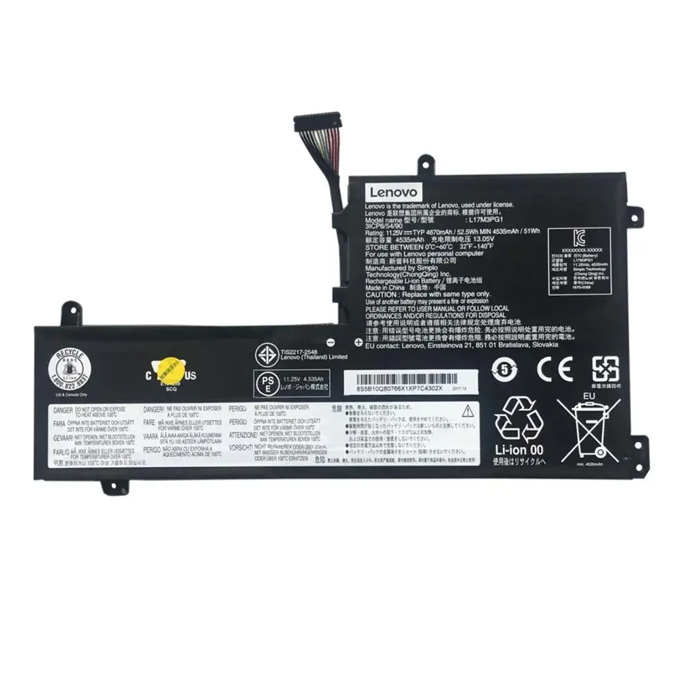 Lenovo Legion Y530, Y530, Y730, Y740, Y7000, L17L3PG1, L17M3PG1, L17C3PG1 Laptop Battery, 11.55V 4820mAh/55Wh Generic