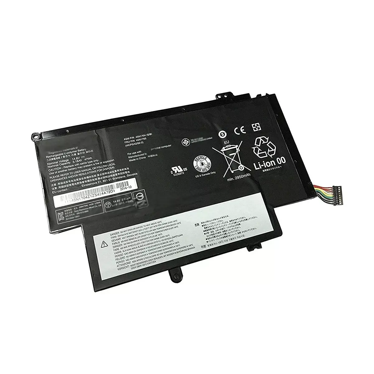Lenovo Thinkpad 12.5″ S1 Yoga, 45N1704, 45N1705, 45N1706 Laptop Battery, 14.8V 3180mAh/47Wh