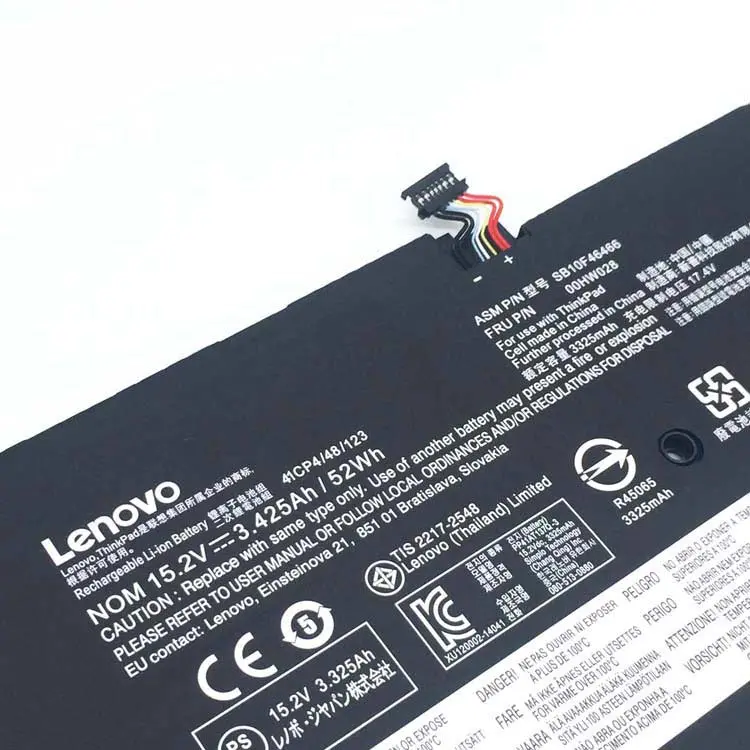 Lenovo ThinkPad X1 Carbon 4th Gen 01AV409, 01AV438, 01AV458, 00HW029, 01AV410, 01AV439, 01AV441, 00HW028, 01AV457 Laptop Battery, 15.2V 3530mAh/56Wh