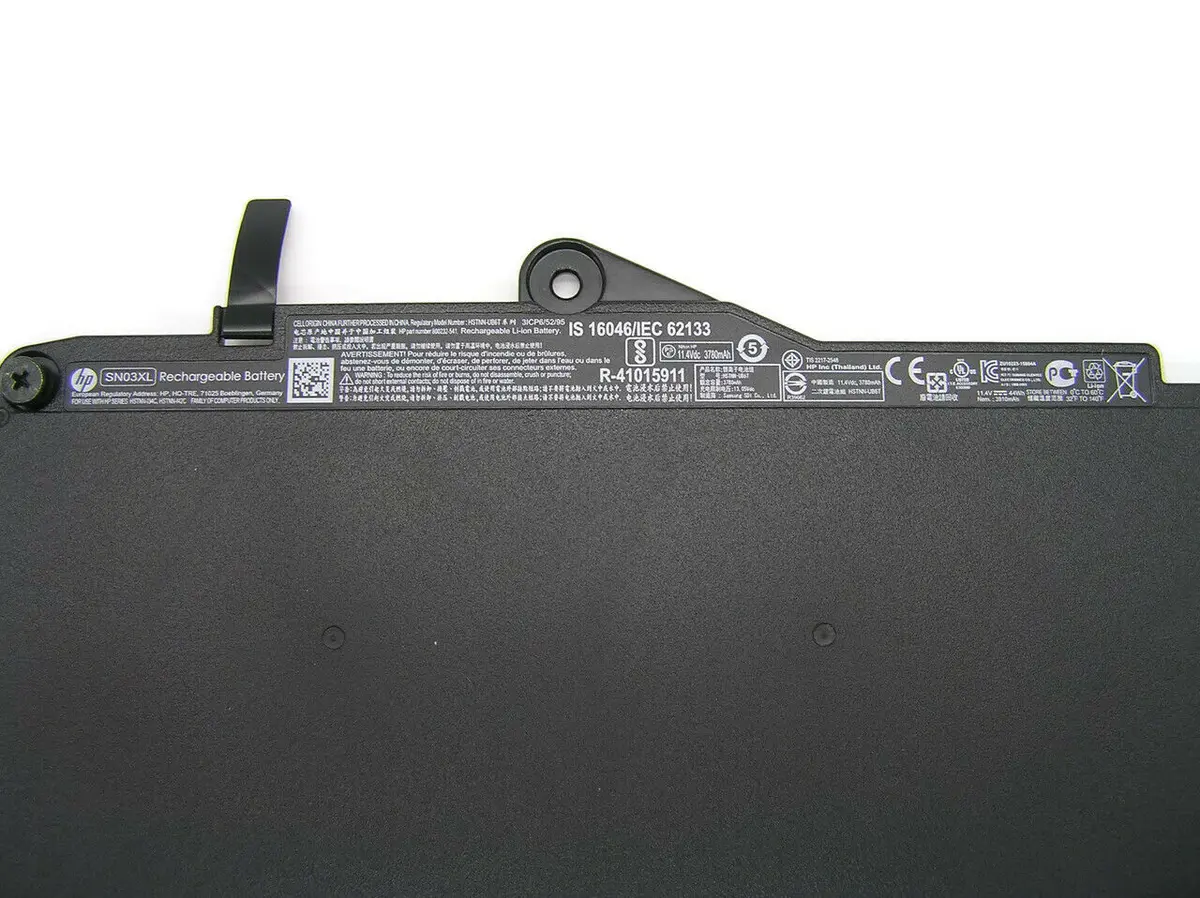 Hp EliteBook 725 G3, 725 G4, 820 G3, 820 G4, SN03XL Laptop Battery, 11.4V 3780mAh/44Wh