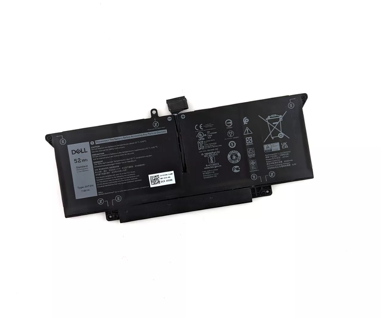 Dell Latitude 14 7310, 7410, JHT2H, 7CXN, HRGYV, T3JWC, XMT81 Laptop Battery 7.6V 6600mAh/52Wh