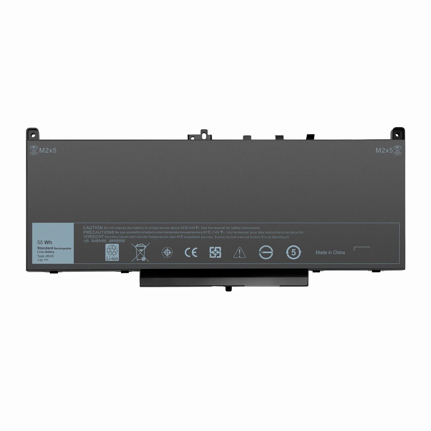 Dell Latitude E7470, E7270, MC34Y, J60J5 Laptop Battery, 7.6 V 7240mAh/55Wh